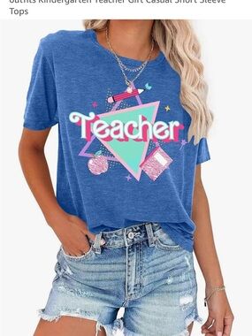 Teacher Graphic Tee for Women - *Pink*